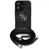 Guess 4G Big Logo Cord Strap Crossbody Θήκη για iPhone 16, Μαύρο