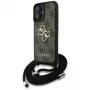 Guess 4G Big Logo Cord Strap Crossbody Θήκη για iPhone 16 Καφέ