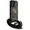 Guess 4G Big Logo Cord Strap Crossbody Θήκη για iPhone 16 Καφέ