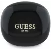 Guess Flat Classic Logo Electroplated TWS Ακουστικά με Θήκη φόρτισης (Μαύρο)