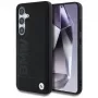 BMW Leder Big Wordmark Θήκη για Samsung Galaxy S25 Μαύρο