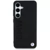 BMW Leather Big Wordmark Θήκη για Samsung Galaxy S25+ Μαύρο
