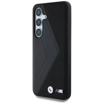 BMW Leather Oversized Stripes MagSafe Θήκη για Samsung Galaxy S25 Μαύρο
