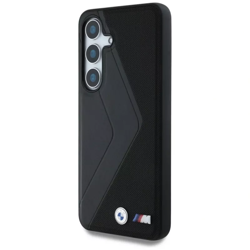 BMW Leather Oversized Stripes MagSafe Θήκη για Samsung Galaxy S25 Μαύρο
