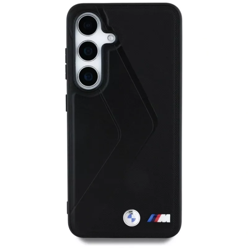 BMW Leather Oversized Stripes MagSafe Θήκη για Samsung Galaxy S25 Μαύρο