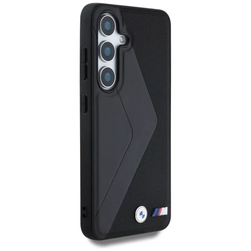 BMW Leather Oversized Stripes MagSafe Θήκη για Samsung Galaxy S25 Μαύρο