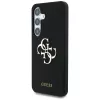 Guess Silicone Big 4G Logo Bottom Script Θήκη για Samsung Galaxy S25, Μαύρο