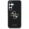 Guess Silicone Big 4G Logo Bottom Script Θήκη για Samsung Galaxy S25, Μαύρο