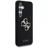 Guess Silicone Big 4G Logo Bottom Script Θήκη για Samsung Galaxy S25, Μαύρο