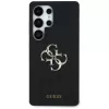 Guess Silicone Big 4G Logo Bottom Script Θήκη για Samsung Galaxy S25 Ultra - Μαύρο