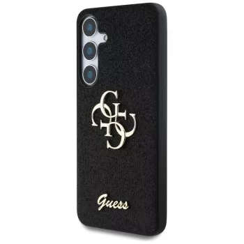 Guess Fixed Glitter Big 4G Metal Logo Θήκη για Samsung Galaxy S25 (Μαύρο)