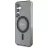 Guess Rhinestones Printed Classic Logo MagSafe Θήκη για Samsung Galaxy S25 (Μαύρο)