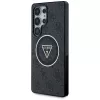 Guess 4G Glitter Triangle Buttons MagSafe Θήκη για Samsung Galaxy S25 Ultra Μαύρο