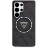 Guess 4G Glitter Triangle Buttons MagSafe Θήκη για Samsung Galaxy S25 Ultra Μαύρο