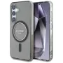 Guess Glitter Circle Classic Logo MagSafe Θήκη για Samsung Galaxy S25 Μαύρο