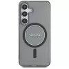 Guess Glitter Circle Classic Logo MagSafe Θήκη για Samsung Galaxy S25 Μαύρο