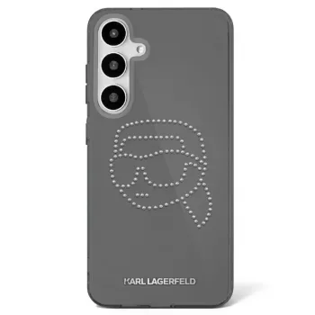 Karl Lagerfeld Rhinestones Karl Head Logo Θήκη για Samsung Galaxy S25 (Μαύρο)