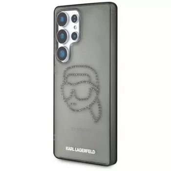 Karl Lagerfeld Rhinestones Karl Head Logo Θήκη για Samsung Galaxy S25 Ultra Μαύρο
