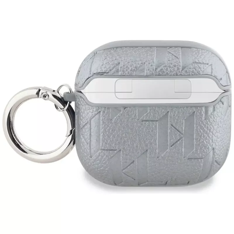 Θήκη Karl Lagerfeld Monogram Karl Head για AirPods 4 (Ασημί)