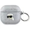 Θήκη Karl Lagerfeld Monogram Karl Head για AirPods 4 (Ασημί)