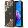 Θήκη Guess 4G Flowers Print MagSafe για iPhone 16e / 17e Μαύρο