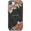 Θήκη Guess 4G Flowers Print MagSafe για iPhone 16e / 17e Μαύρο