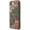 Θήκη Guess 4G Flowers Print MagSafe για iPhone 16e / 17e Καφέ