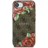 Θήκη Guess 4G Flowers Print MagSafe για iPhone 16e / 17e Καφέ