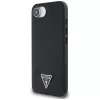 Θήκη Guess Grained Triangle MagSafe για iPhone 16e (Μαύρο)