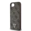 Θήκη Guess 4G Ring Triangle Logo MagSafe για iPhone 16e (Καφέ)