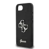 Θήκη Guess Fixed Glitter Big 4G για iPhone 16e (Μαύρο)