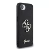 Θήκη Guess Fixed Glitter Big 4G για iPhone 16e (Μαύρο)