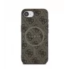 Θήκη Guess 4G Ring Classic Logo MagSafe για Apple iPhone 16e (Καφέ)