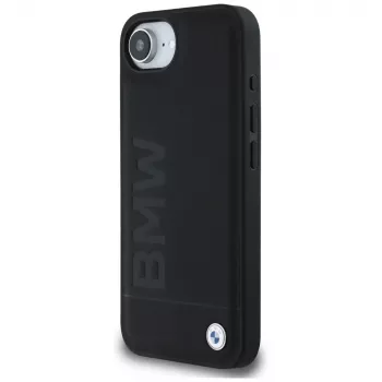 Θήκη BMW Leather Hot Stamp για iPhone 16e / 17e Μαύρο
