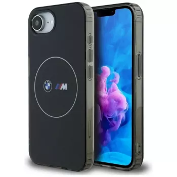 BMW IML Metal White Circle MagSafe Case για iPhone 16e / 17e Μαύρο