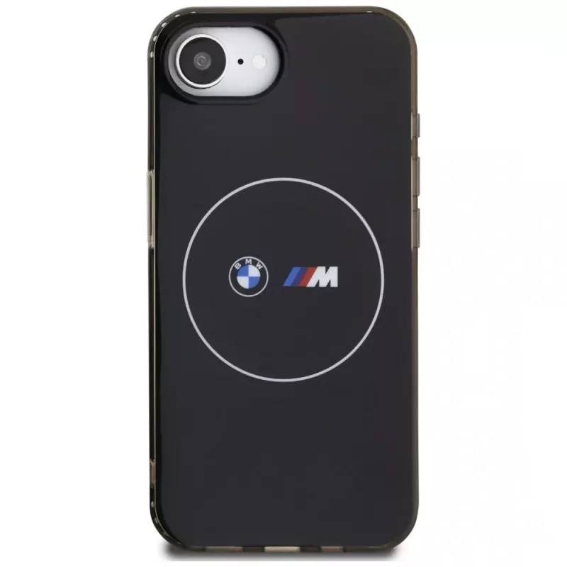 BMW IML Metal White Circle MagSafe Case για iPhone 16e / 17e Μαύρο