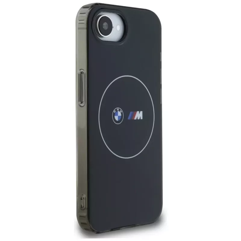 BMW IML Metal White Circle MagSafe Case για iPhone 16e / 17e Μαύρο