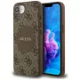Θήκη Guess 4G Circle Classic Logo MagSafe για iPhone 16e (Καφέ)