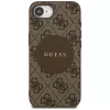 Θήκη Guess 4G Circle Classic Logo MagSafe για iPhone 16e (Καφέ)