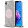 Θήκη Guess 4G Circle Classic Logo MagSafe για iPhone 16e - Ροζ