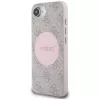 Θήκη Guess 4G Circle Classic Logo MagSafe για iPhone 16e - Ροζ