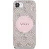 Θήκη Guess 4G Circle Classic Logo MagSafe για iPhone 16e - Ροζ
