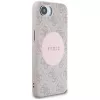 Θήκη Guess 4G Circle Classic Logo MagSafe για iPhone 16e - Ροζ