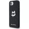 Θήκη KARL LAGERFELD Monogram Choupette Head Pin για iPhone 16e / 17e Μαύρο