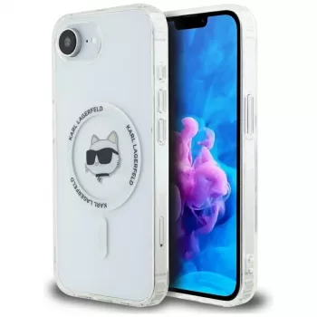 Θήκη KARL LAGERFELD IML Metal Choupette Head MagSafe για iPhone 16e / 17e Λευκό