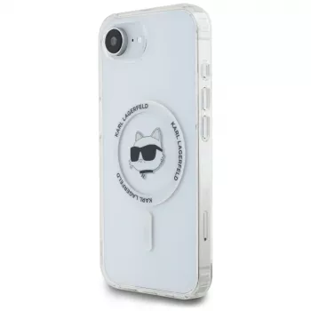 Θήκη KARL LAGERFELD IML Metal Choupette Head MagSafe για iPhone 16e / 17e Λευκό