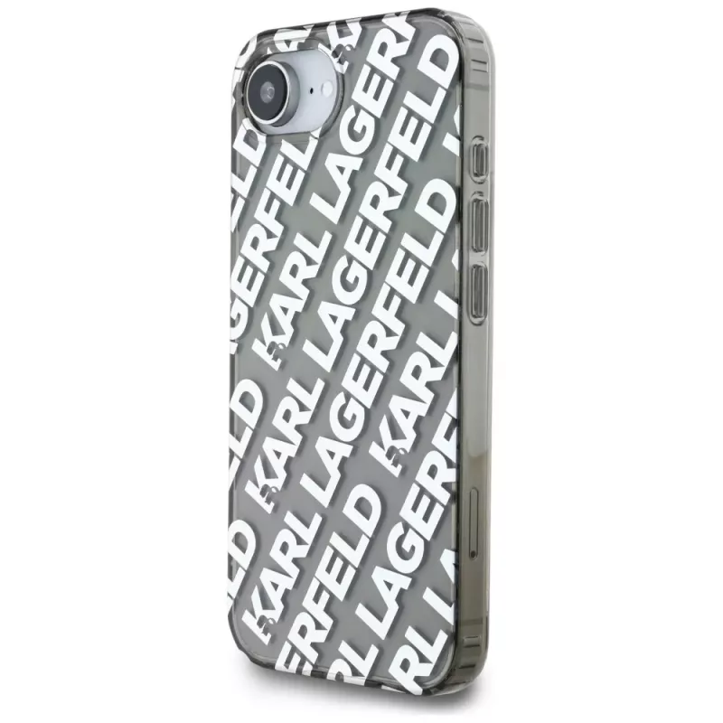 Θήκη KARL LAGERFELD IML Repeat Logo για Apple iPhone 16e / 17e - Ασημί
