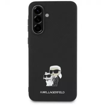 Karl Lagerfeld Saffiano Θήκη με K&C Metal Logo για Samsung Galaxy A36 Μαύρο