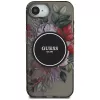 Guess IML Flowers MagSafe Θήκη για iPhone 16e (Μαύρο)