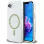 Guess IML Glitter Circle MagSafe Θήκη για iPhone 16e (Διάφανο)